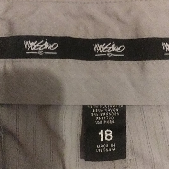 Grey pin striped dress pants 3 - Picture 2 of 3